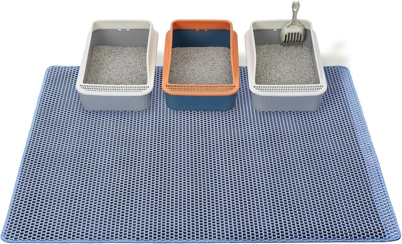 UF-SHARP Cat Litter Mats-Extra Large 47''x36'' Litter Trapping Mat for Cat-XXL Litter box Matt for Floor-2 Layer Catcher Rug for Pet kitty Litterbox-Waterproof Urine Proof,Non-Slip - Image 1